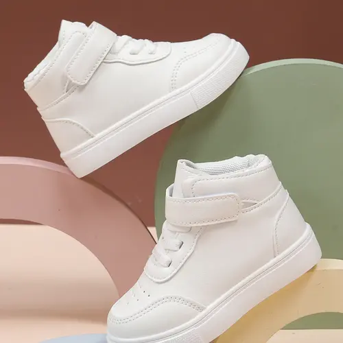 The new high top sports shoes for boys and girls in all seasons are suitable for fashionable casual shoes Sneaker Trainer for daily wear Casual Trainers. The comfortable design is very suitable for lively and active children Sneakers Shoe