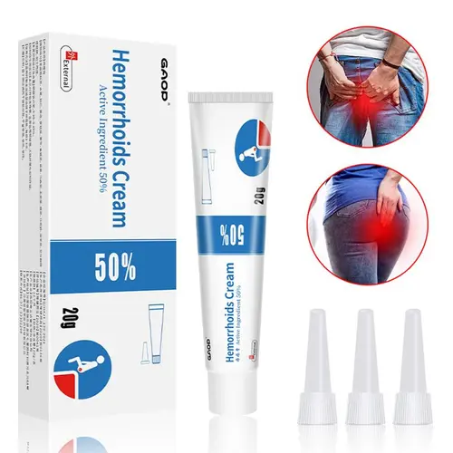 Hemorrhoid Cream, Soothing Perianal Moisturizer with Natural Formula for Daily Care, Gentle on Sensitive Skin, 20g External Absorbed
