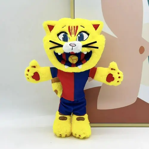 2026 Hot Football Mascot Cat Plush Toy Football Plush Cat Mascot Football Cat Plush Toy The Bunny Doll Stuffed Animal Soft Toy Durable Vibrant Unique Huggable Collectible Soft Stuffed Animals