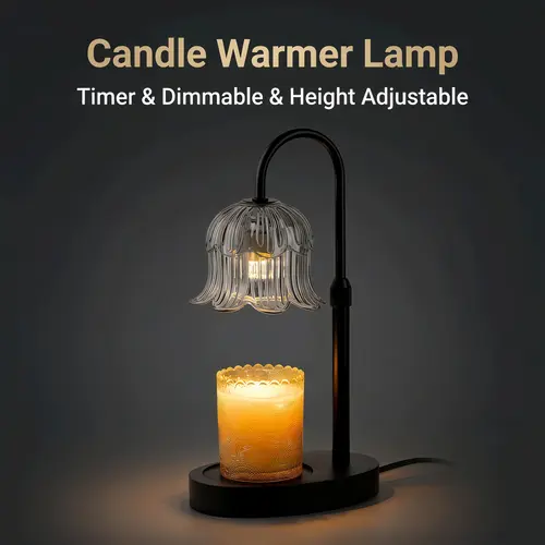 Automatic Timed Heating Candle Light with Adjustable Height & Brightness Options Flameless Aromatherapy Diffuser for Wax Blocks or Melt-Wax Scented Candles Modern Home Decor Ideal for Living Rooms and Bedrooms Decoration Items Home Decoration