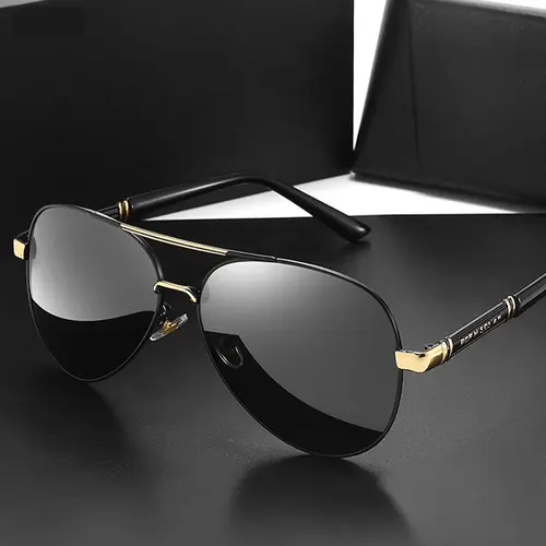Polarized PC Sunglasses for Adults, Double Bridge, UV Protection, Lightweight Eases All-Day Wear, Durable for Daily Use, Casual Men's Accessories, Outdoor Sports Eyewear for Hiking, Driving, Fashion Gift