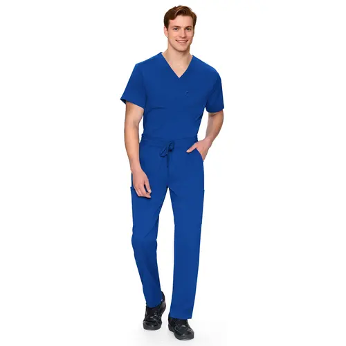 COZYSCRUBS Scrubs for Men Set - V-Neck Scrub Top and Straight Leg Pants with 11 Pockets COZY SCRUBS Vneck Workwear