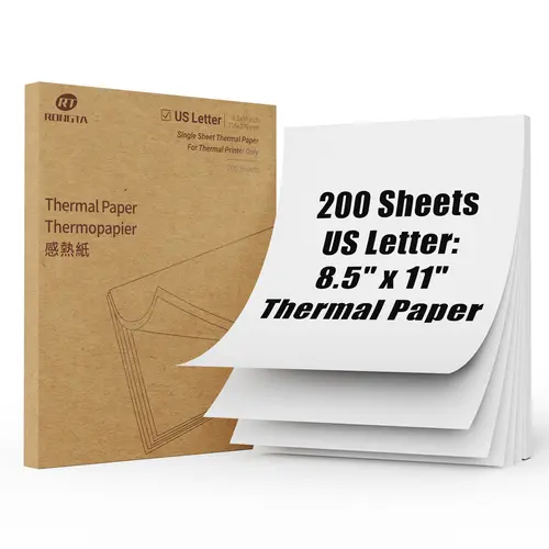 200 Sheets Thermal Printer Paper – US Letter 8.5x11" & A4, Compatible with RONGTA-F81-F11– BPA Free Legal Size,back to school haul,college school supplies,back to school shopping