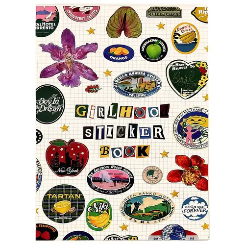 Girlhood Retro Aesthetic Sticker Book - Over 1260 Cute Stickers, Matte Paper Journaling Supplies, DIY Decor for Notebooks, Scrapbooks, Creative Gifts for Friends