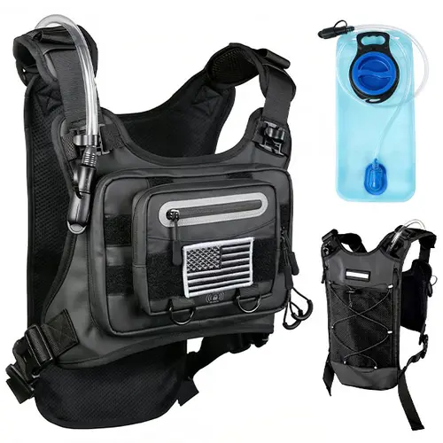 Hydration Vest for Running, Hydration Backpack with 2L Water Bladder, Daypack, Large Capacity & No-Bounce for Hiking Running Cycling Race Marathon Mountain Biking for Women Men,camping essentials