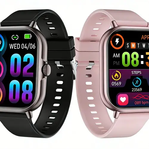 2.01-inch Full-Touchscreen Smartwatch - Wearable Portable Fitness Equipment, Automatic Tracking, Bluetooth Audio, Call & Text Support, Step Counter, Chic for Running, Mobile Device-Connected for Men & Women, Ideal Birthday Gift