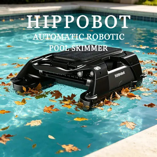 Pool Vacuum - Solar Robotic Pool Skimmer for Above Ground Pools, Cordless Auto Cleaner, 24/7 Continuous Cleaning, Solar & Battery Dual Charge, 3-Hour Runtime, Smart Sensors, AI Navigation, Obstacle Avoidance, 5L Capacity #SummerWins #DealsForYouDays