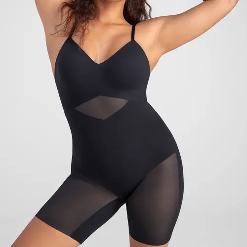 Honeylove Low-Back Bodysuit - Shapewear with Built-In Wireless Bra