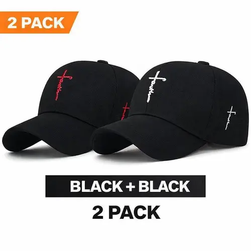 1/2Pack Christian Faith Hat Easter Gift Jesus Hat Cross HatComfortableAdjustable One Size Fits Most unisex