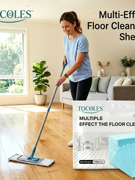 100 Piece Floor Cleaning Tablets Multi-Surface Cleaner for Hardwood Laminate Tile & RV Walls Antibacterial Deodorization Maintenance