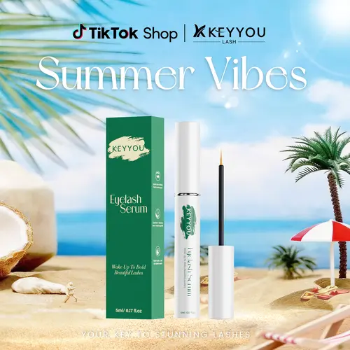 KEYYOU Korean Lash Serum to Grow Lashes & Brows Eye Korean Lash Serum for Lashes with Advanced Formula Eyelash Enhancing serum for Longer Thicker and Fuller Lashes Vegan & Cruelty-Free (5ML) #sohochic