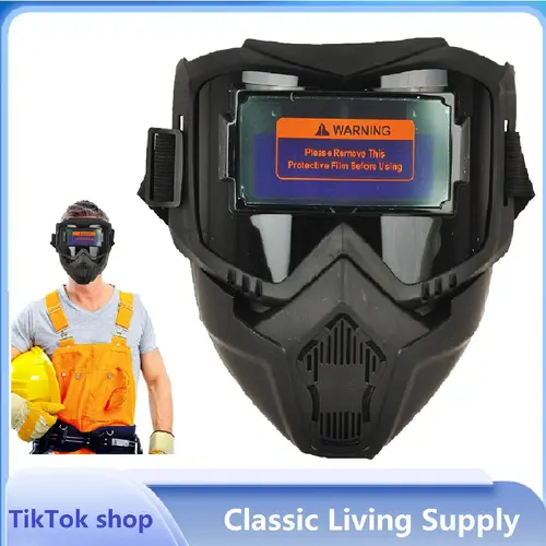 Auto Darkening Welding Helmet Solar Powered Hood, True Color Wide Shade 4/9-13, Large Viewing Screen, 4 Arc Sensors 1/25000s, TIG MIG ARC Plasma Cutting Grinding Mask, Anti-Blue Light Safety Gear Gift for Dad