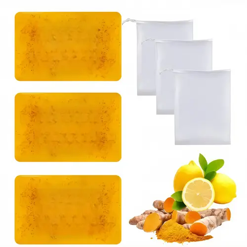 Lemon Turmeric KojicAcid Soap, Turmeric & Kojic Acid , DarkSpot Remover, Kojic Acid Soap, Soap Body CareBody Wash Lemon Flawless Organic
