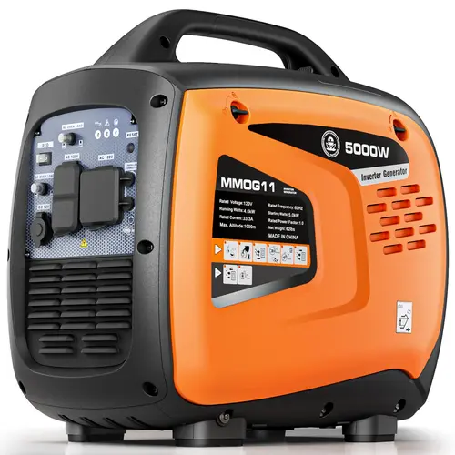 【Deals For You】Efurden 5000W Portable Inverter Generator for Home Emergency Backup Power, Super Quiet Small Gas Powered Generator for Camping, RV, Outdoor, Jobsite with ECO Mode, Parallel Capable, EPA Compliant