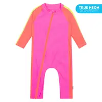SwimZip Sunsuit - Girls UPF 50+ Long Sleeve Romper Sunsuit
