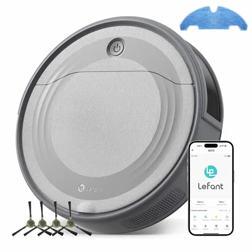 Lefant Robot Vacuum Cleaner with 4500Pa Suction, PSD Obstacle Avoidance, WiFi/App/Voice Control,Ideal for Pet hair, M310, Ideal Gift for Mom / Mother’s Day