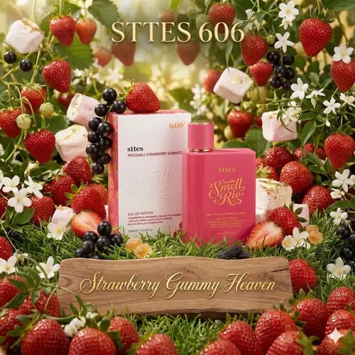New Sttes Perfume 606# (Pressable Strawberry Gummies) – Eau de Parfum for Women – Richer Scent, Longer Lasting – Strawberry, Marshmallow, Fruit Gummies, Vanilla – Perfumes & Fragrances(100ml / 3.4 fl oz),back to school