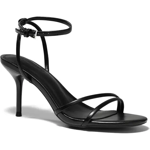 Coutgo Womens Strappy High Heels Open Almond Toe Dress Shoes Ankle Strap Summer Heeled Sandals tiktokshopbacktoschool