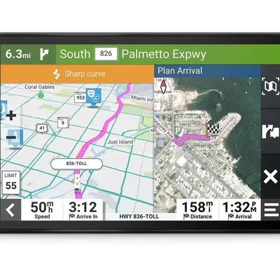 Garmin RV 895, Large, Easy-to-Read 8 GPS RV Navigator, Custom RV Routing, High-Resolution Birdseye Satellite Imagery, Directory of RV Parks and Services, Landscape or Portrait View Display
