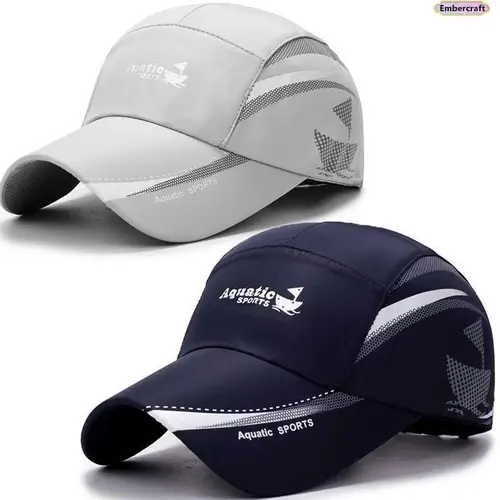 Unisex 2-Pack Quick-Dry Sailboat-Printed Trucker Snapback Hats - Breathable, Portable Outdoor Hats, One Size Fits All, Lightweight Eases All-Day Wear, Sun Protection for Fishing, Hiking, Stylish Accessories