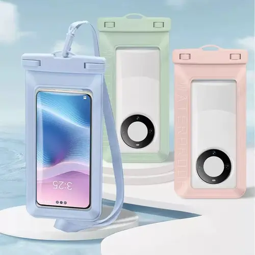 Floating Waterproof Phone Pouch Up to 7.2", Snorkeling Dry Bag with Lanyard, Protector Case for iPhone16 15 14 13 12 11 Pro Max Plus XR, Underwater Sensitivity Touch and Clarity Photography