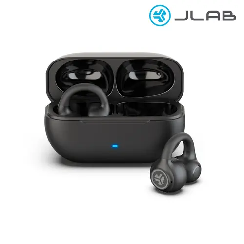 [LIVE Exclusive] JLab Flex Open-Ear Clip-On Earbuds 12mm Speakers 21+ Hours Playtime IP55 Splashproof Lightweight Bluetooth 5.3 for iPhone & Android Devices Electronic Audio