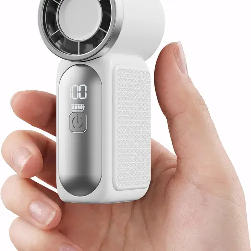FUDUOO Portable Handheld Fan — High-Speed, Powerful Airflow with 199-Level Stepless Adjustment. Rechargeable Design. An Essential Cooling Companion for Summer Travel, Vacations, and Outdoor Activities. Perfect Gift.