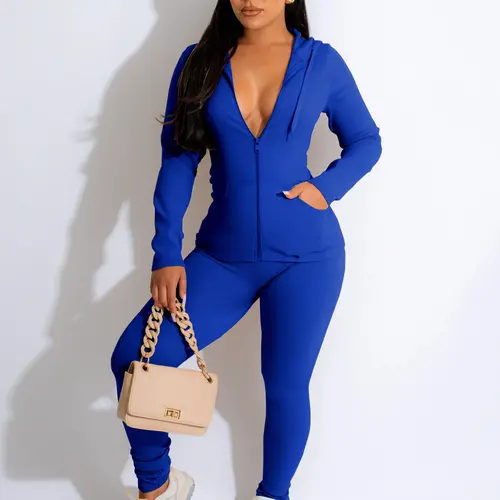 USBOUTIQUE CHIC Women's Stretchy Comfortable Two Piece Lounge Set Long Sleeve Top and Pants Casual Everyday Relaxed Fit