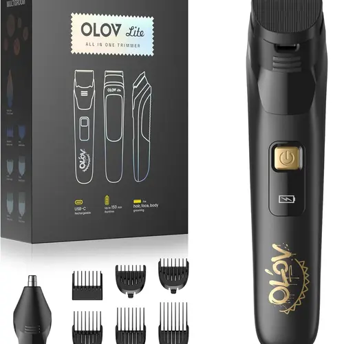 OLOV Electric Beard Trimmer for Men - 10-in-1 Cordless Grooming Kit with Nose Hair Trimmer & Detail Shaver, Suitable for Father's Day, Dad, Boyfriend, Birthday & Guy Gifts, Father's Day Gifts, Dad Gifts,dorm essentials,back to school,back to school haul