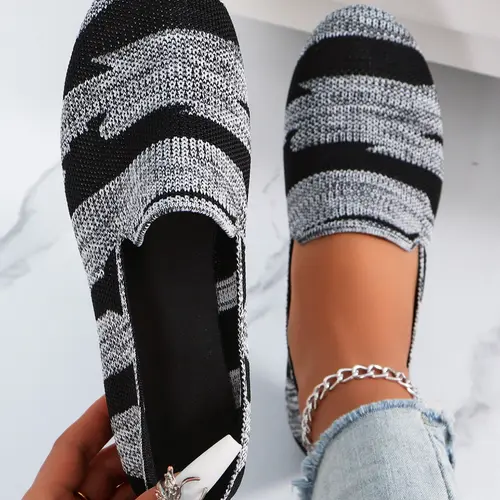 Women's Lightweight Breathable Flat-Sole Shoes, Casual Slip‑Ons, Comfort Footwear for Home & Commute Daily Wear, Slip On Flats