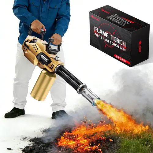 【toolupgrade】ARTFLAMM Propane Weed Torch - Adjustable Flame Propane Burner Blow Torch for Weeding, Melting Ice (Meat Thawing Compatible), Charcoal Starter (Fuel Cylinder Not Included)  #toolupgrade