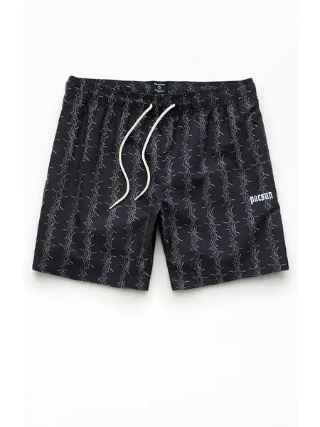 Pacsun Men's Vertical Thorn 6.5" Swim Trunks
