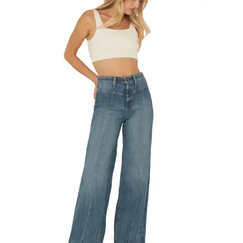 Ariat Women's Women'S Sloane Medium Wash Ultra High Rise Wide Leg Denim - 10058911