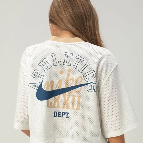 NIKE Womens Crop Mesh Jersey