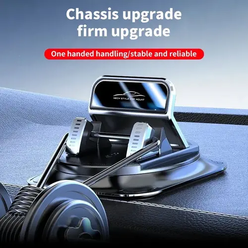 Car Phone Holder - 360-Degree Rotation, Horizontal & Vertical Screen Adjustment, Suction Cup Non-Slip Auto Accessory, Car Interior Accessory Compatible with iPhone & Android for Dashboard Navigation, Auto Accessories, Car Interior Accessories