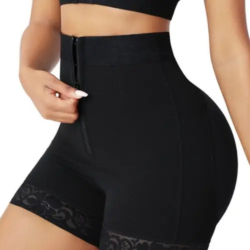 Women's Lace Detail Smooth Butt Lifting and Tummy Control Underwear Bottoms, Zipper Closure Body Shaper, Versatile Shaping Panty, High Waist Waist Cincher Shaper, Fajas Colombianas Shapewear, Perfect for Daily Wear & Outdoor Activities
