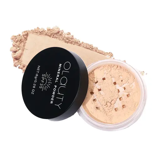 2-in-1 SPF35 Mineral Setting Powder, Oil Control & Soft Focus Effect, Smooth Matte Finish, Lightweight & Portable, for a Natural-Looking Finish