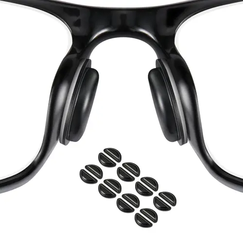 2-4-8 Pairs Silicone Eyeglass Nose Pads Compatible with Ray-Ban Meta Smart Glasses Wayfarer Headliner Skyler, Anti-Slip Self-Adhesive Nose Cushion Accessories, Comfort Replacement Nose Grips, 2 Pairs