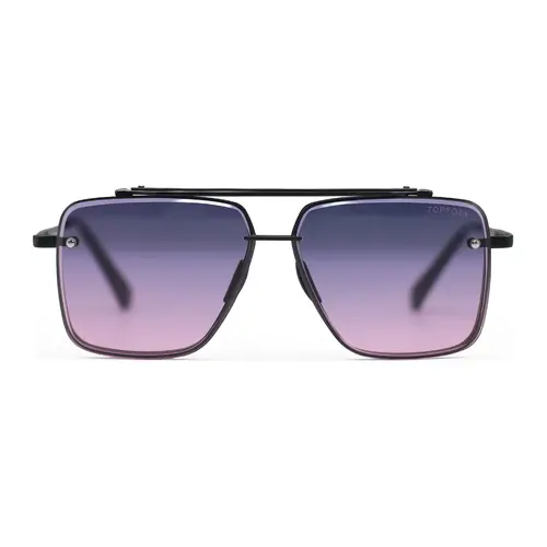 Topfoxx Smaller Bella Faded Purple & Pink Tangle-Free Aviator Sunglasses - FDA Certified Shatter-Resistant UV400 Lenses - Hand Assembled - Accessories for Women, Glasses for Women - For Any Occasion
