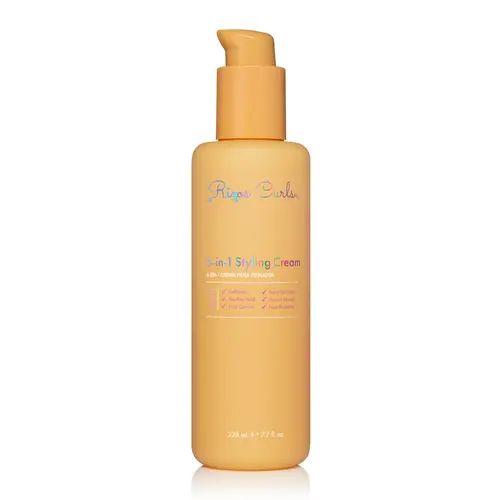 Rizos Curls 6-in-1 Styling Cream for definition, flexible hold, heat protection, frizz control, seals split ends