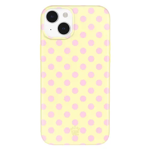 Velvet Caviar Protective Buttercream Polka Dot iPhone Case