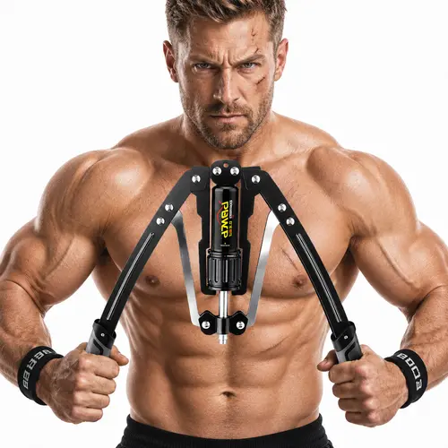 BestGod Hydraulic Power Twister - Unisex Compact Muscle Training Equipment, Full Upper-Body Trainer for Upper-Body Strength Training Exercise, 44-440lbs Adjustable Resistance, Reinforced Triangular Stability, Home/Beginners Fitness Gift