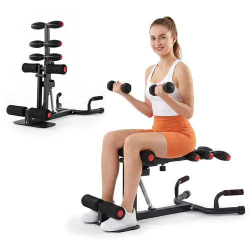 Sweetcrispy Heavy-Duty Steel Deep Squat Machine - Home Gym Accessory, Compact Adjustable Glutes Trainer for Core & Leg Strength, Butt Workout Equipment, Full-Body Exercise & Gym Equipment