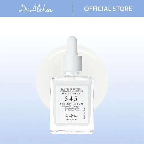 [Dr.Althea Official] 345 Relief Serum - Daily Hydrating Face Serum for Dry, Irritated Skin, Soothing Redness & Post-Acne Care, Non-comedogenic, Korean Vegan Skincare