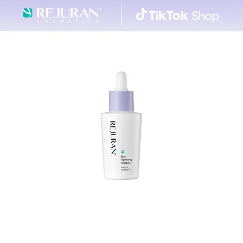 REJURAN Pore Tightening Ampoule – PDRx 5% & c-PDRN 0.5% Facial Serum with AHA/PHA/BHA/LHA & Witch Hazel – Helps Refine the Look of Pores and Improve Skin Texture – Dropper Type Korean Skincare