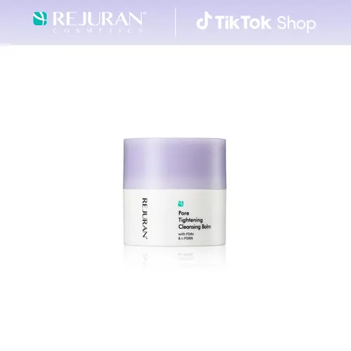 REJURAN Pore Tightening Cleansing Balm with PDRx & c-PDRN 50ml – Deep Makeup & Blackhead Cleanser with Salmon DNA & Tannin Complex – 3-Step Transforming Balm, Fragrance-Free