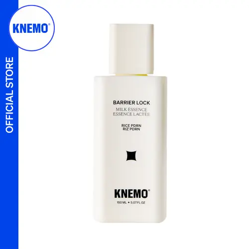 KNEMO Barrier Lock Rice PDRN Milk Essence - Vegan, Non-Toxic Dry Skin Rescue Serum, Biomimetic Hydrating Formula with 6-Ceramides for Barrier Rebuild, Helps Repair Damaged Skin, Non-Comedogenic, Opaque, Dewy Finish