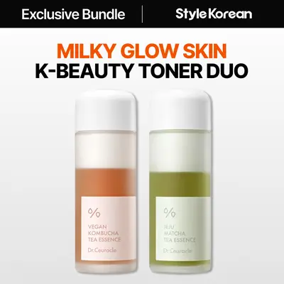 [Dr.Ceuracle] Matcha Kombucha Tea Essence DUO - Jeju Matcha Tea Essence 150ml, Vegan Kombucha Tea Essence 150ml
