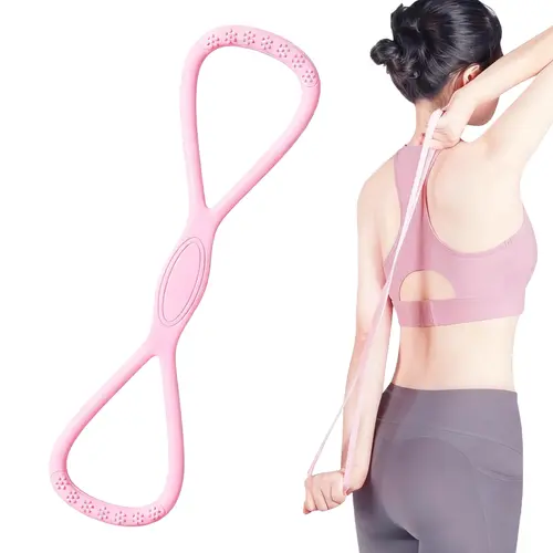 YICF Women's Figure 8 Resistance Bands, TPE Material with Adjustable Strap, for Home Gym Arm Training, Portable Durable Elastic No Equipment Workout Gear