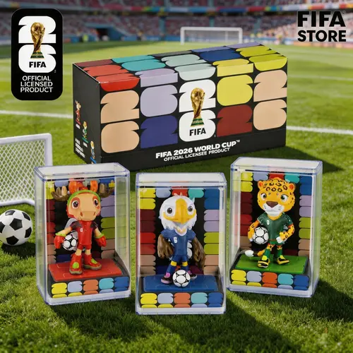 [Set of 3] FIFA 2026 World Cup Mascot Official Licensed Toy Figurines Collectable Soccer (Maple, Zayu & Clutch) Summervibes outdoorfun anime collectible,summerwins Figures Set